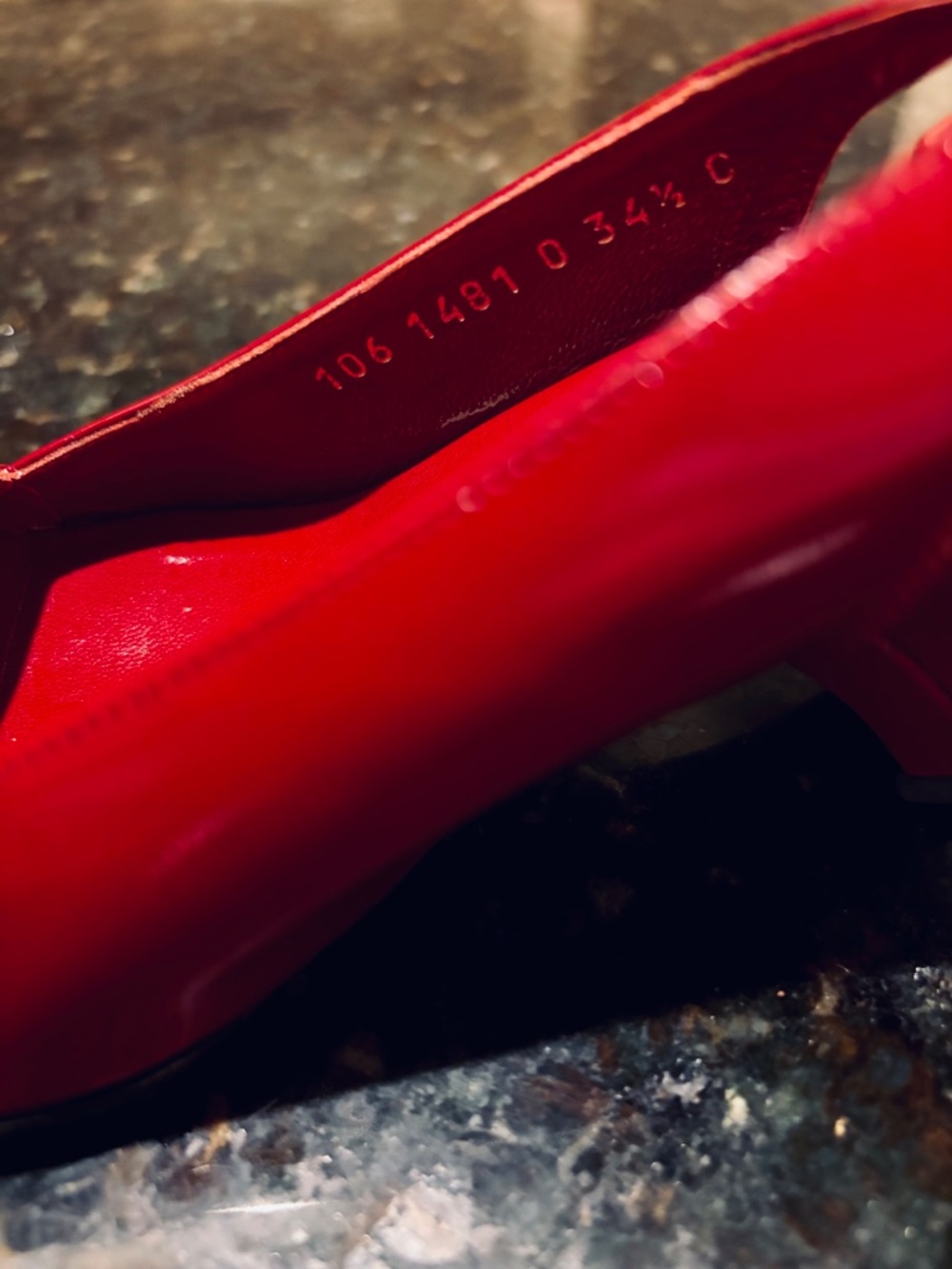 GUCCI⎻Lipstick Red Slingbacks, US 5 (EU 34.5) - Picture 8 of 8